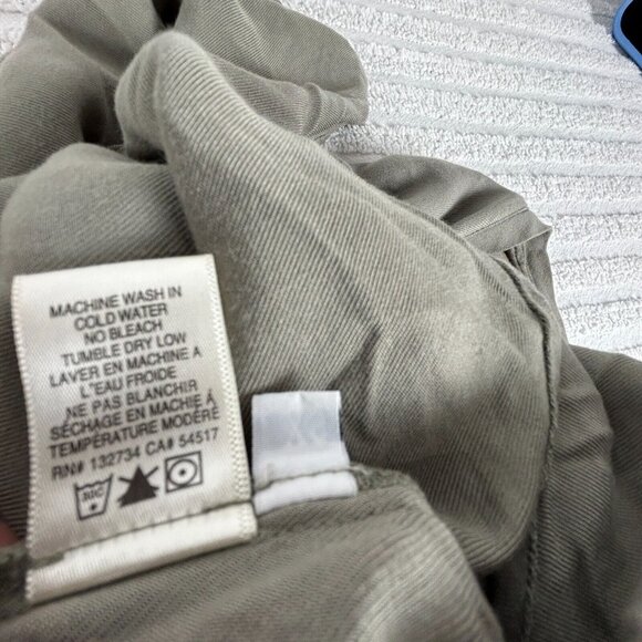 Cloth & Stone Womens T-Shirt Dress XS Sage Green High Low Rayon Short Sleeve - Picture 5 of 9